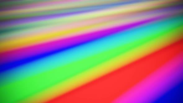 Abstract rainbow animation. Horizontal motion of camera position. Loopable. HD