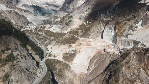 Carrara Marble Quarry Mountains