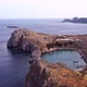 Aerial drone shot of naturally occurred lagoon in Lindos city in Greece - VideoHive Item for Sale