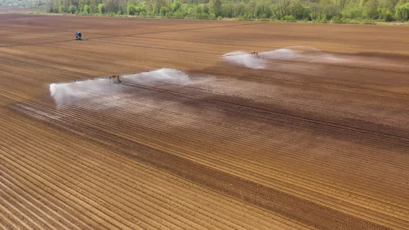 Irrigation System on Agricultural Land.