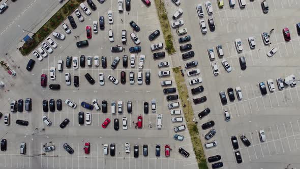 Aerial View Of Car Parking