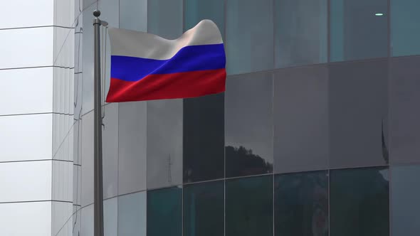 Russian Federation Flag Background 2K