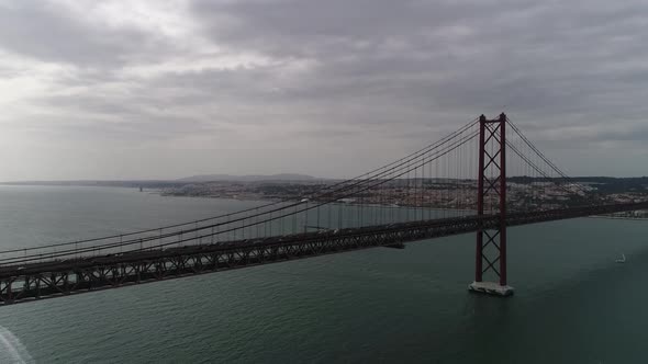 April 25 Bridge Over River Tejo Lisbon