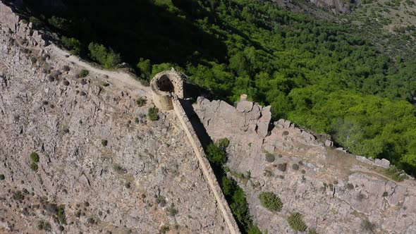 Great Wall Stone Fortress Tower Gunib Dagestan