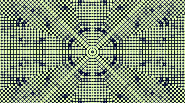 Patterns of abstract geometric luminous stripes in full color, mandala.green