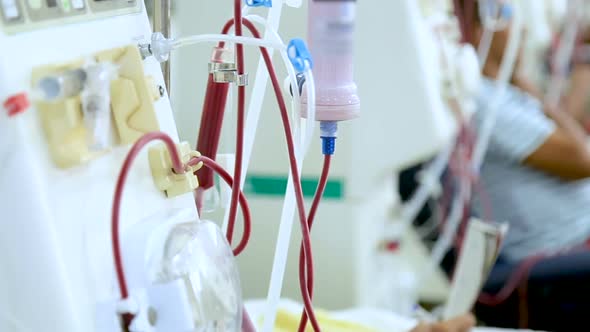 hemodialysis in people on the equipment