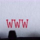 Typing "WWW" on an old electric typewriter - VideoHive Item for Sale
