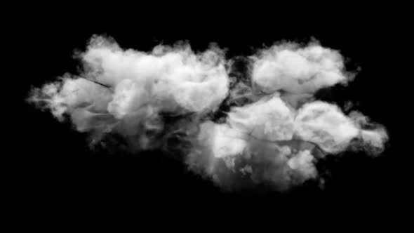 3D Cloud  Isolated Over A Black Background alt