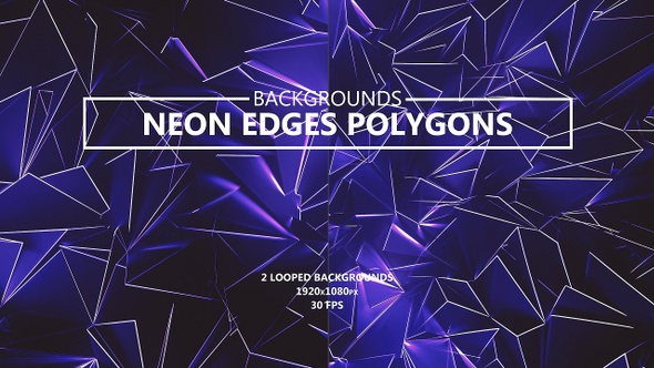 Neon Edges Polygons