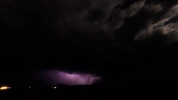Spectacular Thunderstorm Lightning Strikes Dark Night alt