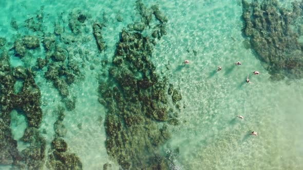 Top View of the Famous Sunrise Beach in Protaras, Cyprus