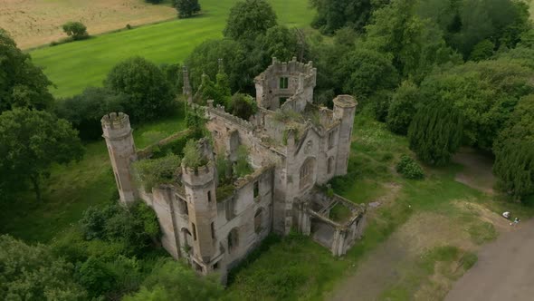 Starting Slow Circle Shot Of Cambusnethan Priory