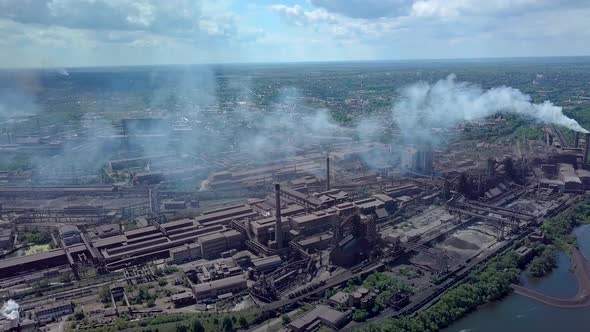 Aerial View of Metallurgical Plant