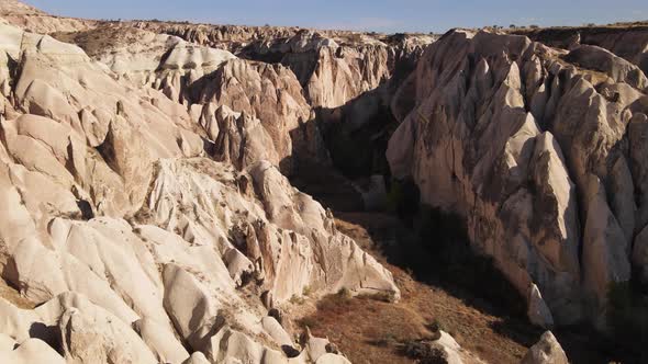 Cappadocia Landscape Aerial View. Turkey. Goreme National Park