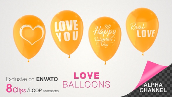 Valentine's Day Love Balloons