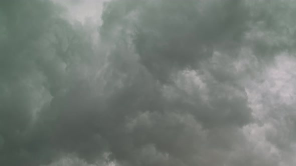 Dark Grey Storm Clouds Background