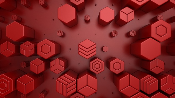 Background of Animated Hexagons