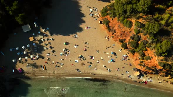 Cala Llenya beach in Ibzia, Spain