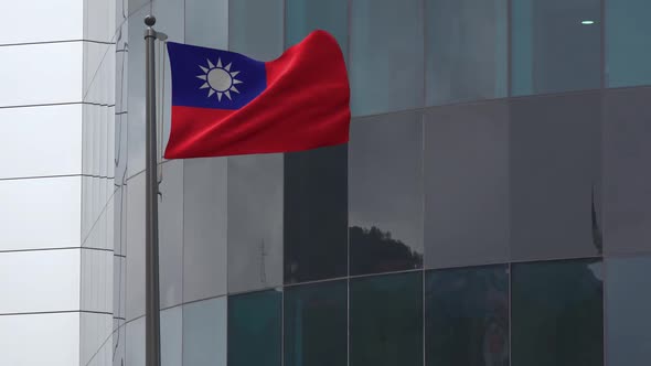 Taiwan Flag Background 2K