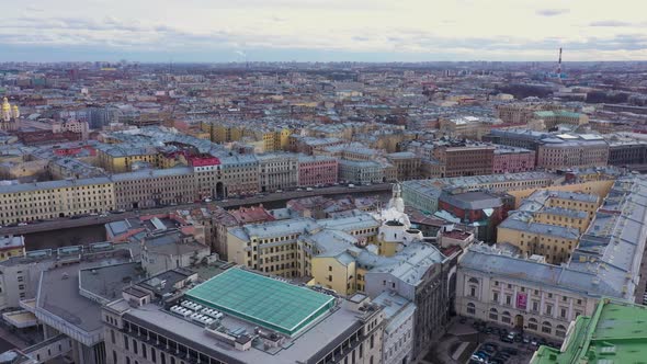 Saint-Petersburg. Drone. View from a height. City. Architecture. Russia 50