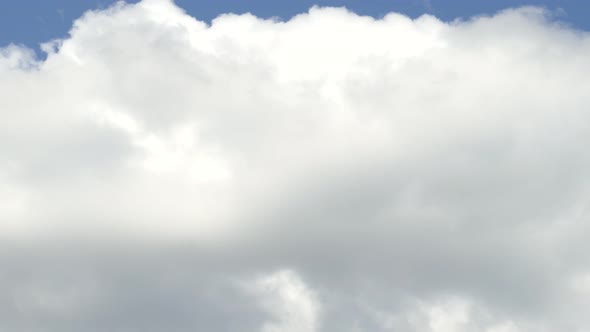 Clouds Time Lapse. Cumulus moving fast.