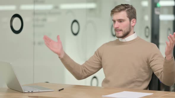 Creative Young Man Feeing Worried Anxious