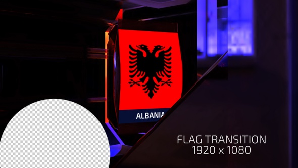 Albania Flag Transition