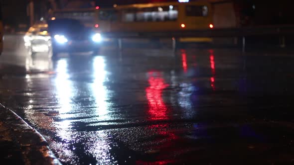 Rainy Night Traffic