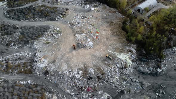 Winter Landscape in the Mountains Video From a Drone