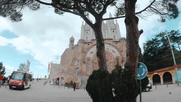 Cumbre Del Tibidabo Barcelona Spain HD 1080p 50fps