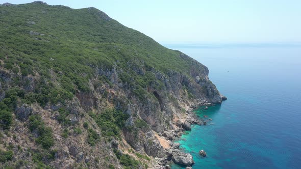 Aerial View Of Fantastic Rocky Coastline 6