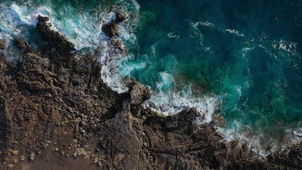 Top View of a Deserted Coast