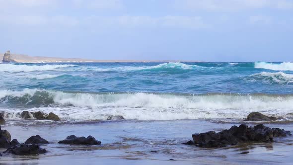 Playa De Orzola Beach in Lanzarote, Canary Islands