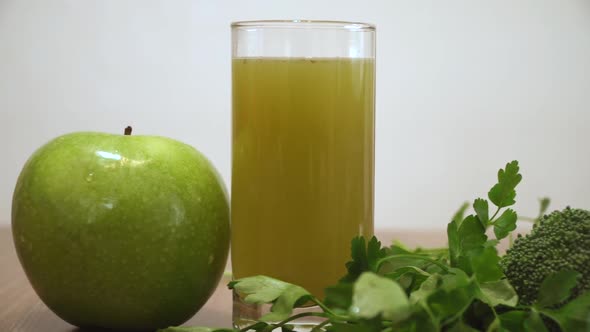 Green Vegetables Juice. Healthy Diet Detox Juice