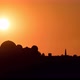 Sun Setting Behind the Griffith Observatory in Los Angeles - VideoHive Item for Sale