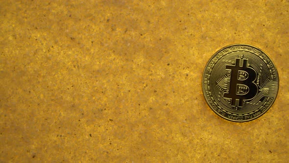 Bitcoin on Golden Sand