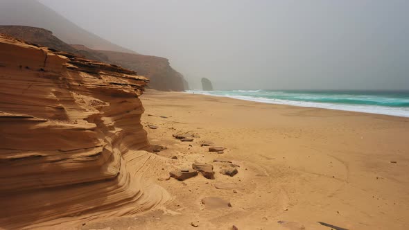 Cofete Beach on Fuerteventura Canary Island Spain