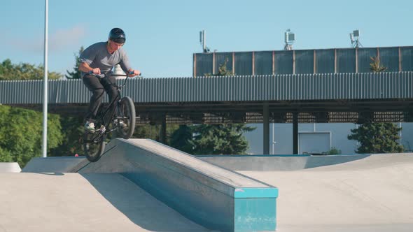 Bmx Jump In Park