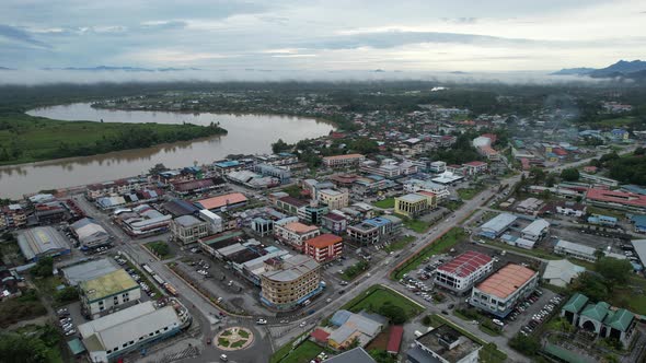 The Towns of Sarawak, Borneo, Malaysia