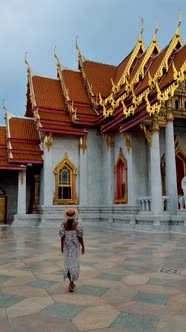 Wat Benchamabophit the Marble Temple the Royal Temple in Capital City Bangkok Thailand