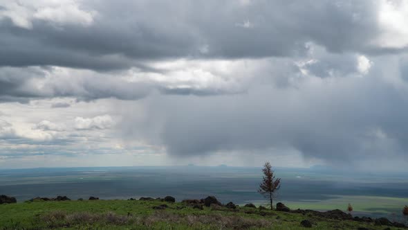 Time lapse view from Caribou-Targhee National Forest over Southeast Idaho