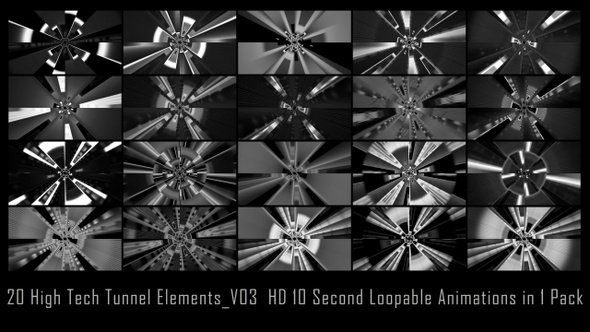 High Tech Tunnel Elements  Gray V03 alt