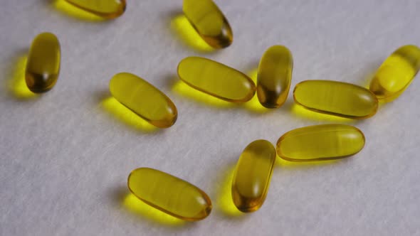 Rotating stock footage shot of vitamins and pills - VITAMINS 0064