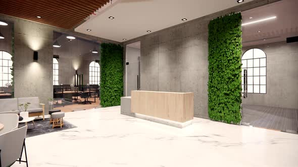 Lobby and reception area meeting room