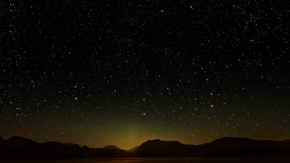 mountain. backgrounds night sky with stars and moon and clouds.