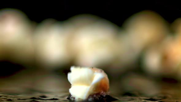 The Super Slow Motion of the Popcorn Grain Explodes