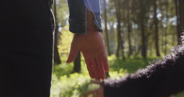 Dad And Baby Held Hands