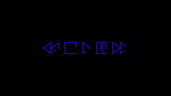Video Player Cursor Seamless Animation 4K Video Play Button.