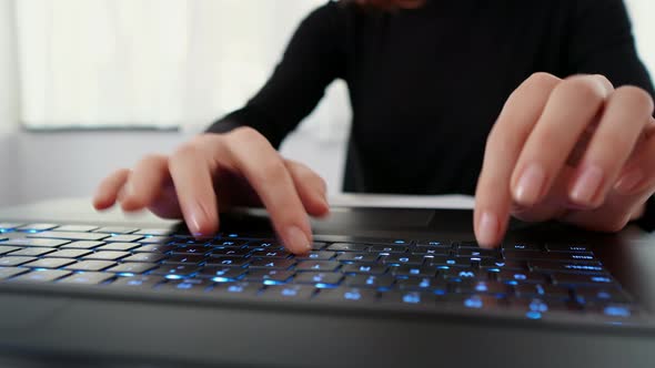 Working online, technology, laptop keyboard