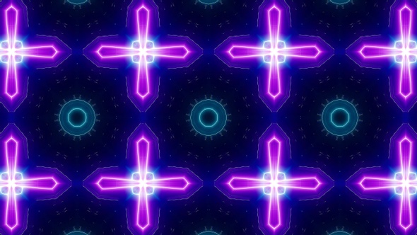 Laser Beam Neon Light Vj Kaleidoscope Loop 4K 06